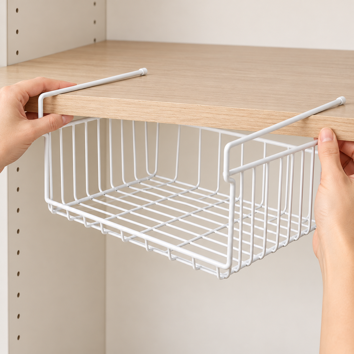 Under-Shelf Storage Basket — how to use