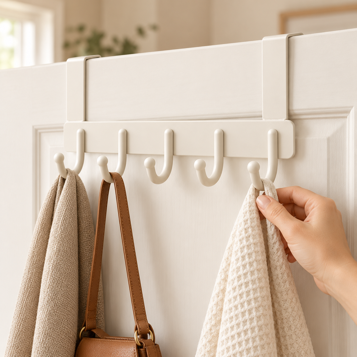 Over-Door Hook Rack — how to use