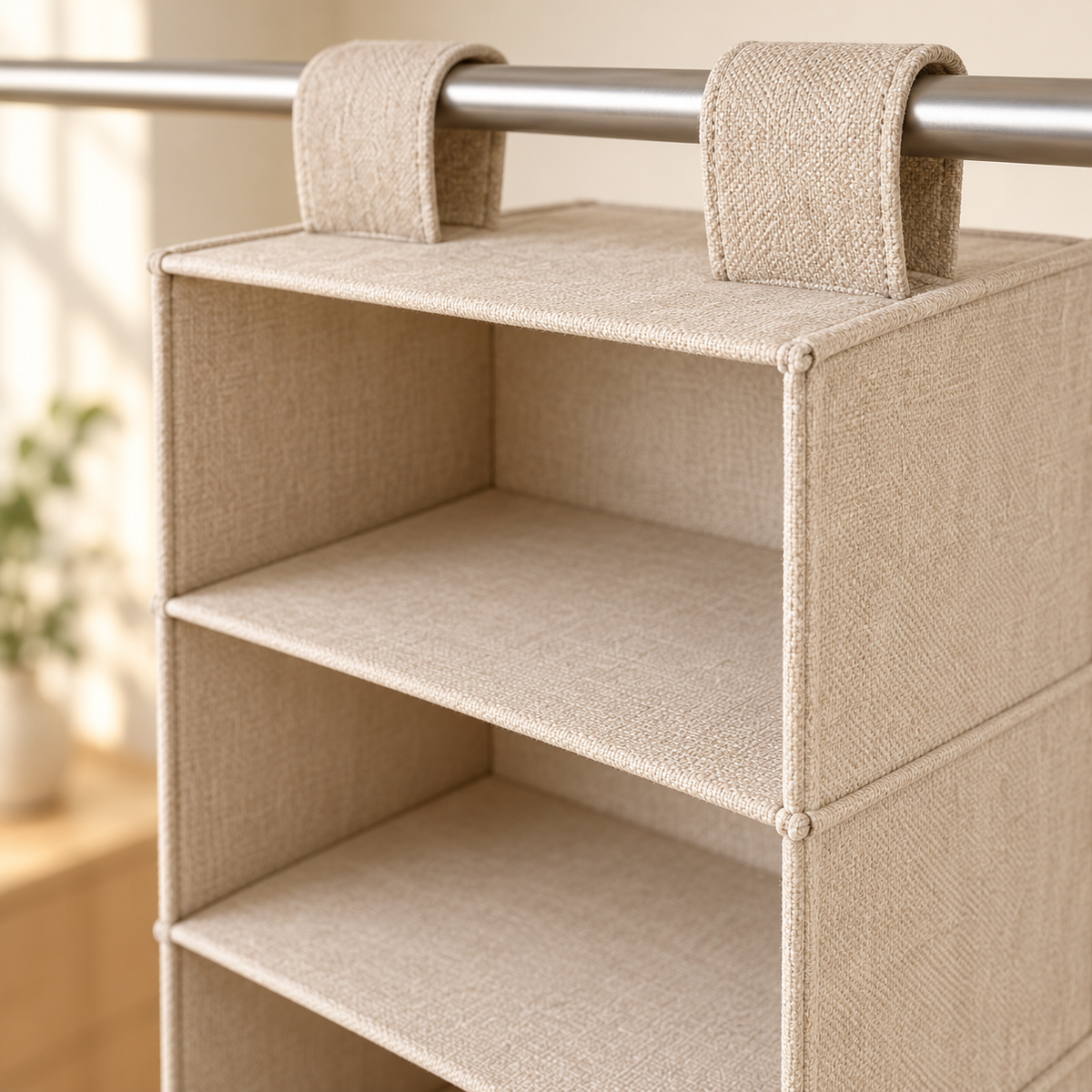 Hanging Closet Shelf Organizer — construction detail