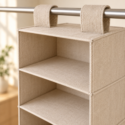 Hanging Closet Shelf Organizer — construction detail